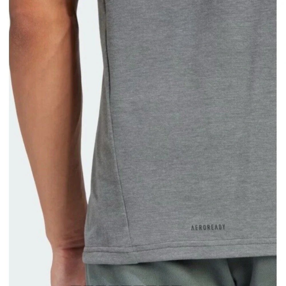 Adidas Mens Training Tank Top Gray IS3819 Sz 2XL NEW
